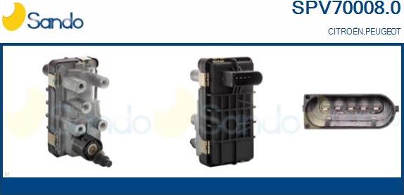 Sando SPV70008.0 - Клапан регулювання тиск наддуву autocars.com.ua