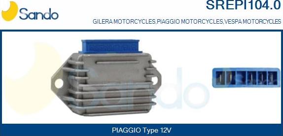 Sando SREPI104.0 - Регулятор напруги генератора autocars.com.ua