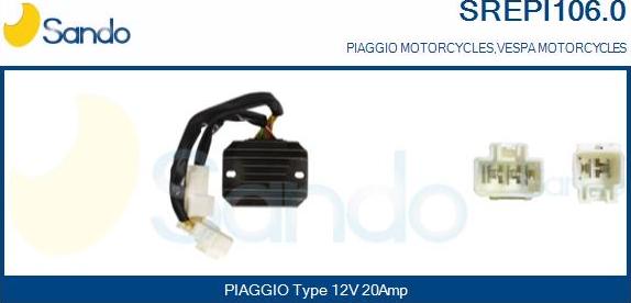 Sando SREPI106.0 - Регулятор напруги генератора autocars.com.ua