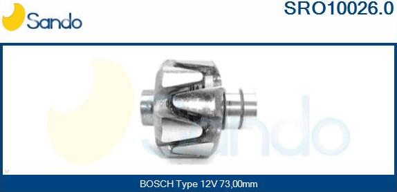 Sando SRO10026.0 - Ротор, генератор autodnr.net