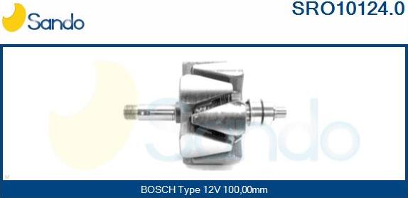 Sando SRO10124.0 - Ротор, генератор autocars.com.ua