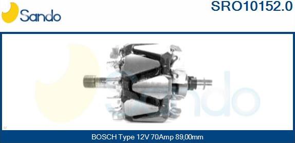 Sando SRO10152.0 - Ротор, генератор autodnr.net