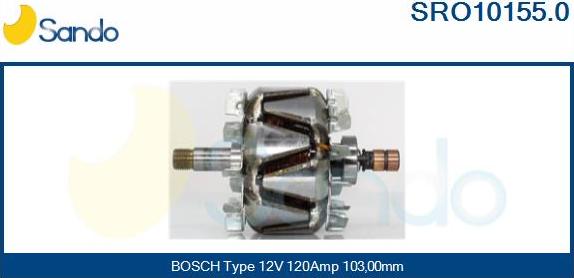 Sando SRO10155.0 - Ротор, генератор autocars.com.ua