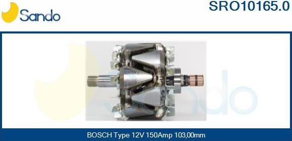 Sando SRO10165.0 - Ротор, генератор autocars.com.ua