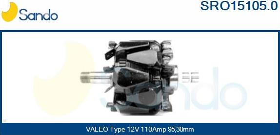 Sando SRO15105.0 - Ротор, генератор autocars.com.ua