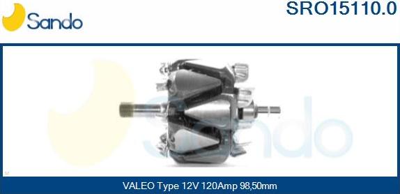 Sando SRO15110.0 - Ротор, генератор autocars.com.ua