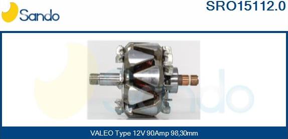 Sando SRO15112.0 - Ротор, генератор autodnr.net