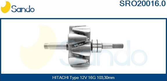 Sando SRO20016.0 - Ротор, генератор autodnr.net