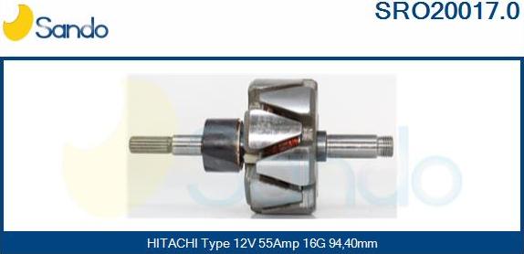 Sando SRO20017.0 - Ротор, генератор autodnr.net