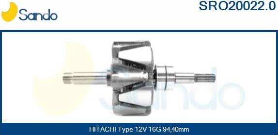 Sando SRO20022.0 - Ротор, генератор autodnr.net