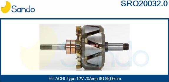 Sando SRO20032.0 - Ротор, генератор autodnr.net