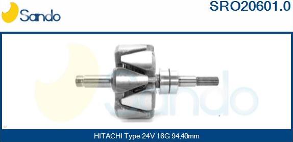 Sando SRO20601.0 - Ротор, генератор autocars.com.ua