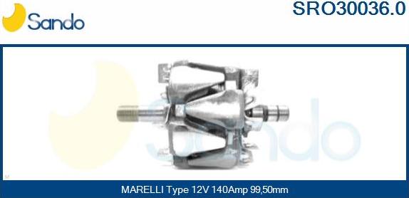 Sando SRO30036.0 - Ротор, генератор autodnr.net