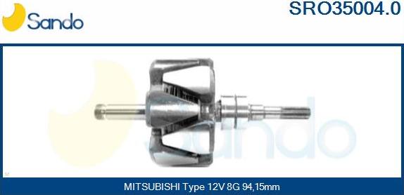 Sando SRO35004.0 - Ротор, генератор autodnr.net