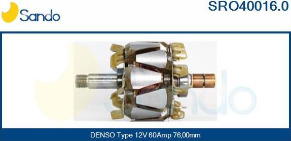 Sando SRO40016.0 - Ротор, генератор autodnr.net