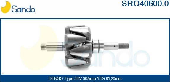 Sando SRO40600.0 - Ротор, генератор autocars.com.ua