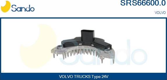 Sando SRS66600.0 - Опір, реле, вентилятор салону autocars.com.ua