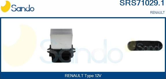 Sando SRS71029.1 - Опір, реле, вентилятор салону autocars.com.ua