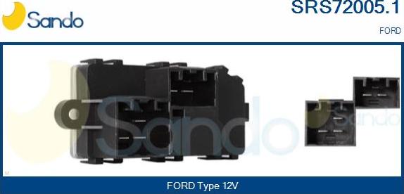 Sando SRS72005.1 - Опір, реле, вентилятор салону autocars.com.ua