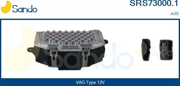 Sando SRS73000.1 - Опір, реле, вентилятор салону autocars.com.ua