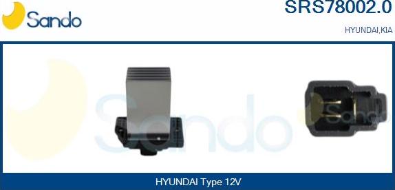 Sando SRS78002.0 - Опір, реле, вентилятор салону autocars.com.ua
