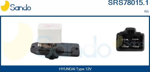 Sando SRS78015.1 - Опір, реле, вентилятор салону autocars.com.ua