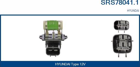 Sando SRS78041.1 - Додатковий резистор, електромотор - вентилятор радіатора autocars.com.ua
