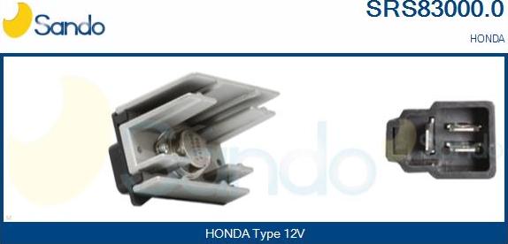 Sando SRS83000.0 - Опір, реле, вентилятор салону autocars.com.ua