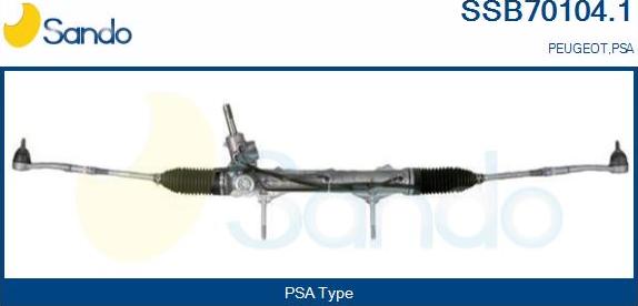 Sando SSB70104.1 - Рульовий механізм, рейка autocars.com.ua