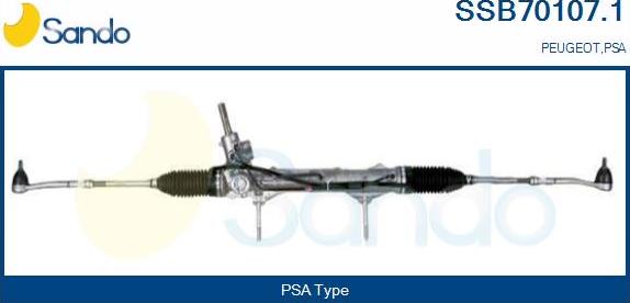 Sando SSB70107.1 - Рульовий механізм, рейка autocars.com.ua