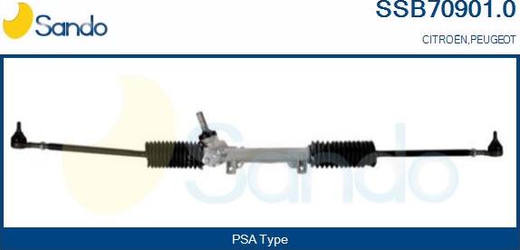 Sando SSB70901.0 - Рульовий механізм, рейка autocars.com.ua