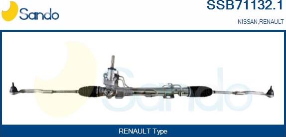 Sando SSB71132.1 - Рульовий механізм, рейка autocars.com.ua