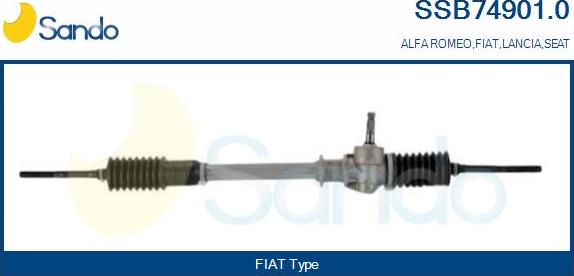 Sando SSB74901.0 - Рульовий механізм, рейка autocars.com.ua