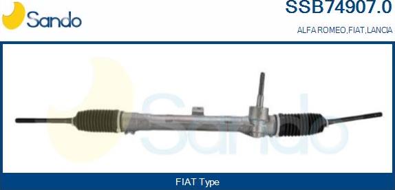 Sando SSB74907.0 - Рульовий механізм, рейка autocars.com.ua