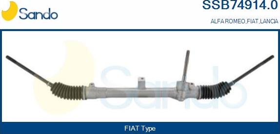 Sando SSB74914.0 - Рульовий механізм, рейка autocars.com.ua