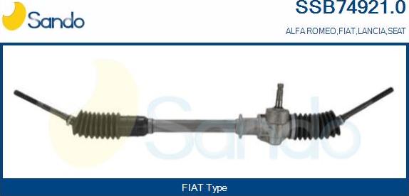 Sando SSB74921.0 - Рульовий механізм, рейка autocars.com.ua