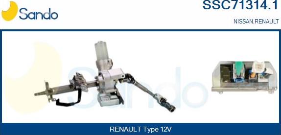 Sando SSC71314.1 - Рульова колонка autocars.com.ua