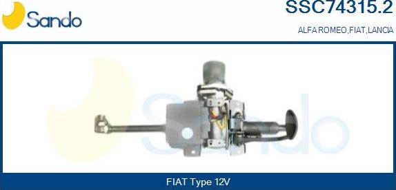 Sando SSC74315.2 - Рульова колонка autocars.com.ua