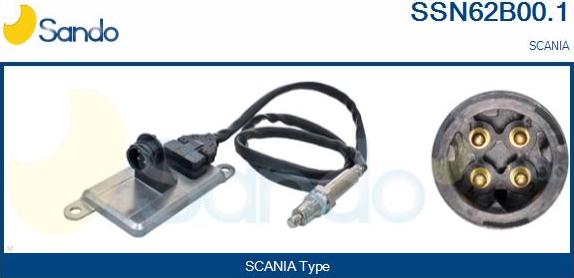 Sando SSN62B00.1 - NOx-датчик, впорскування карбаміду autocars.com.ua