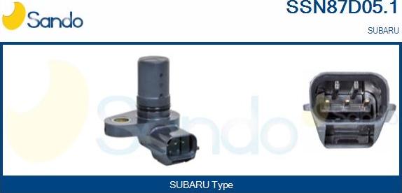 Sando SSN87D05.1 - Датчик, положення розподільного валу autocars.com.ua