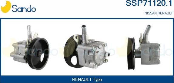 Sando SSP71120.1 - Гидравлический насос, рулевое управление, ГУР autodnr.net