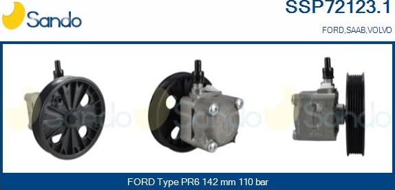 Sando SSP72123.1 - Гидравлический насос, рулевое управление, ГУР autodnr.net