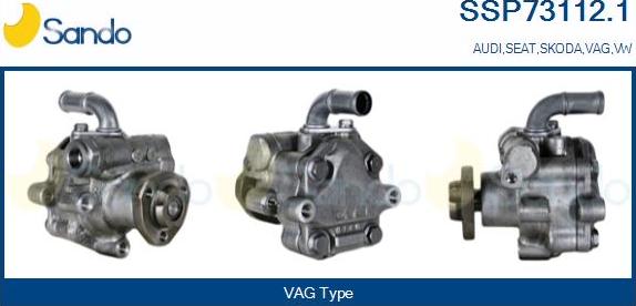 Sando SSP73112.1 - Гидравлический насос, рулевое управление, ГУР autodnr.net