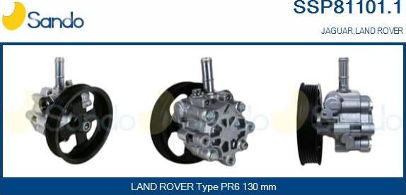 Sando SSP81101.1 - Гидравлический насос, рулевое управление, ГУР autodnr.net