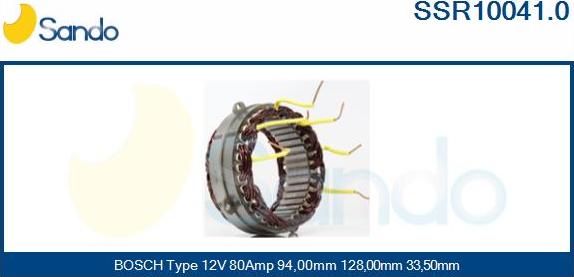 Sando SSR10041.0 - Статор, генератор autodnr.net