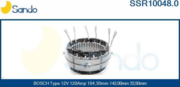 Sando SSR10048.0 - Статор, генератор autodnr.net