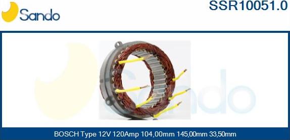 Sando SSR10051.0 - Статор, генератор autodnr.net