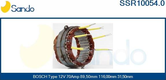 Sando SSR10054.0 - Статор, генератор autodnr.net