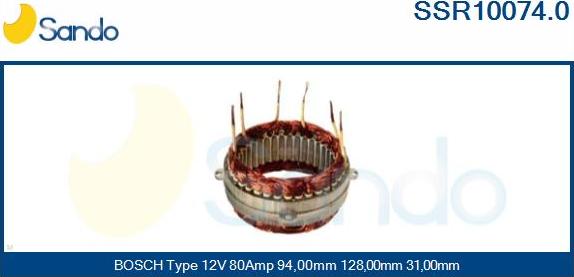 Sando SSR10074.0 - Статор, генератор autodnr.net