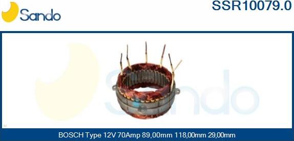 Sando SSR10079.0 - Статор, генератор autodnr.net